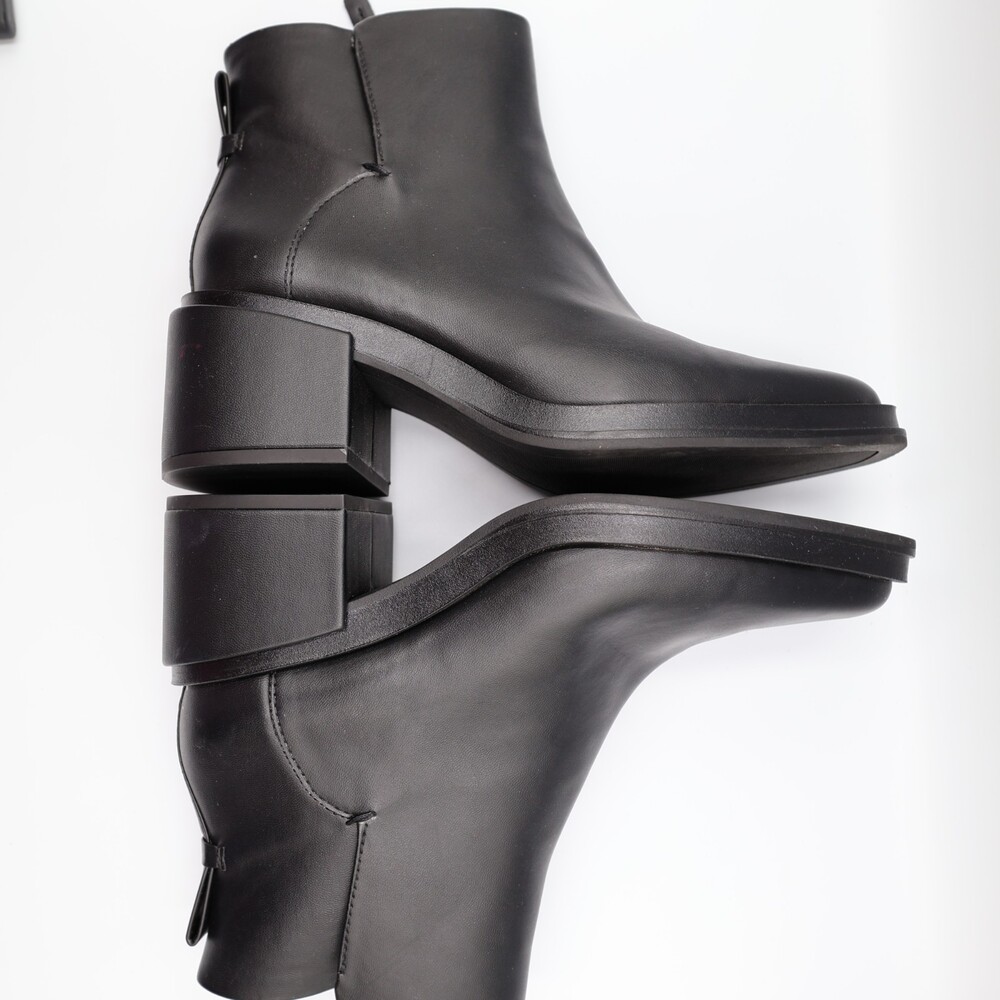 Franco Sarto Doren Ankle Boots, Women's Size 9 M, Black Chic Stylish Almond Toe - Picture 9 of 12
